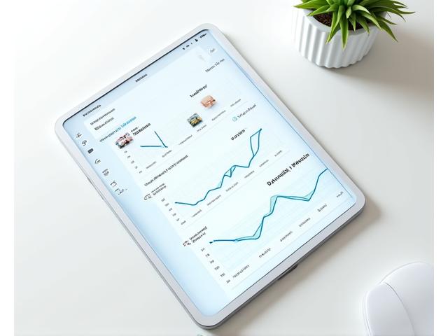 반려동물의 건강 데이터를 그래프와 차트로 보여주는 스마트폰 앱 화면